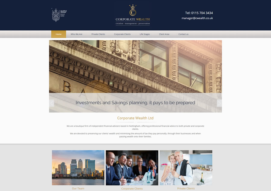 Ifa Financial Services Website Designs